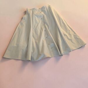 Uniqlo Cream Circle Skirt with Front Buttons